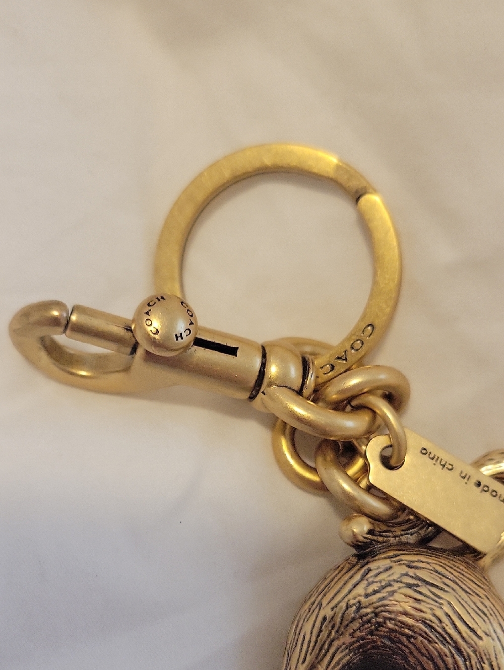NWOT Coach Cat Charm Keychain - Picture 4 of 8